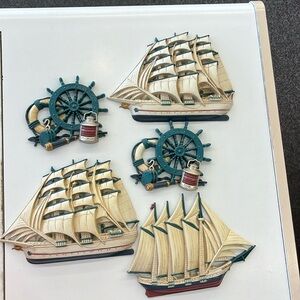 Nautical Vntg Home Interiors 5 pcs